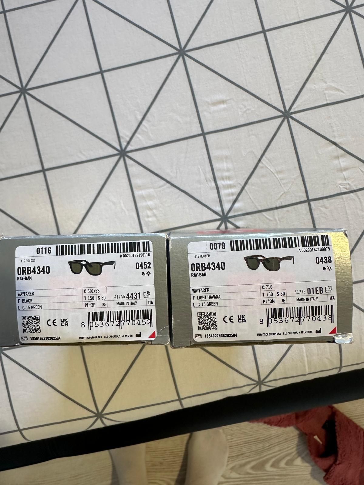 Ochelari de soare RayBan Wayfarer 2025 2 modele disponibile 50% redus!