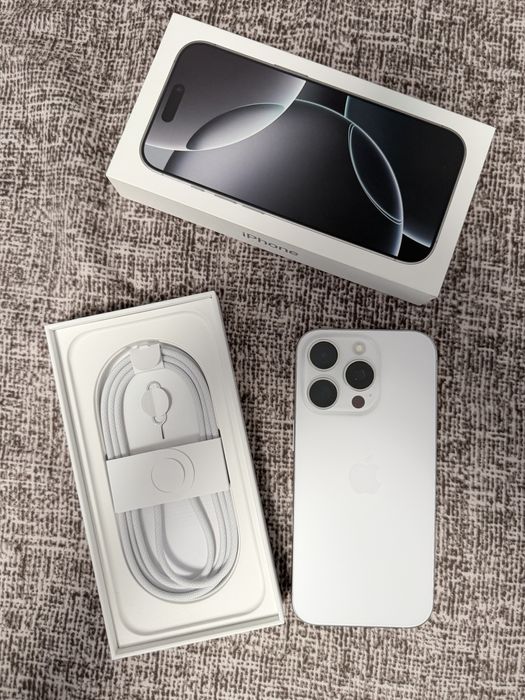 Iphone 16 Pro White Titanium 128 GB , Garantie Valabila