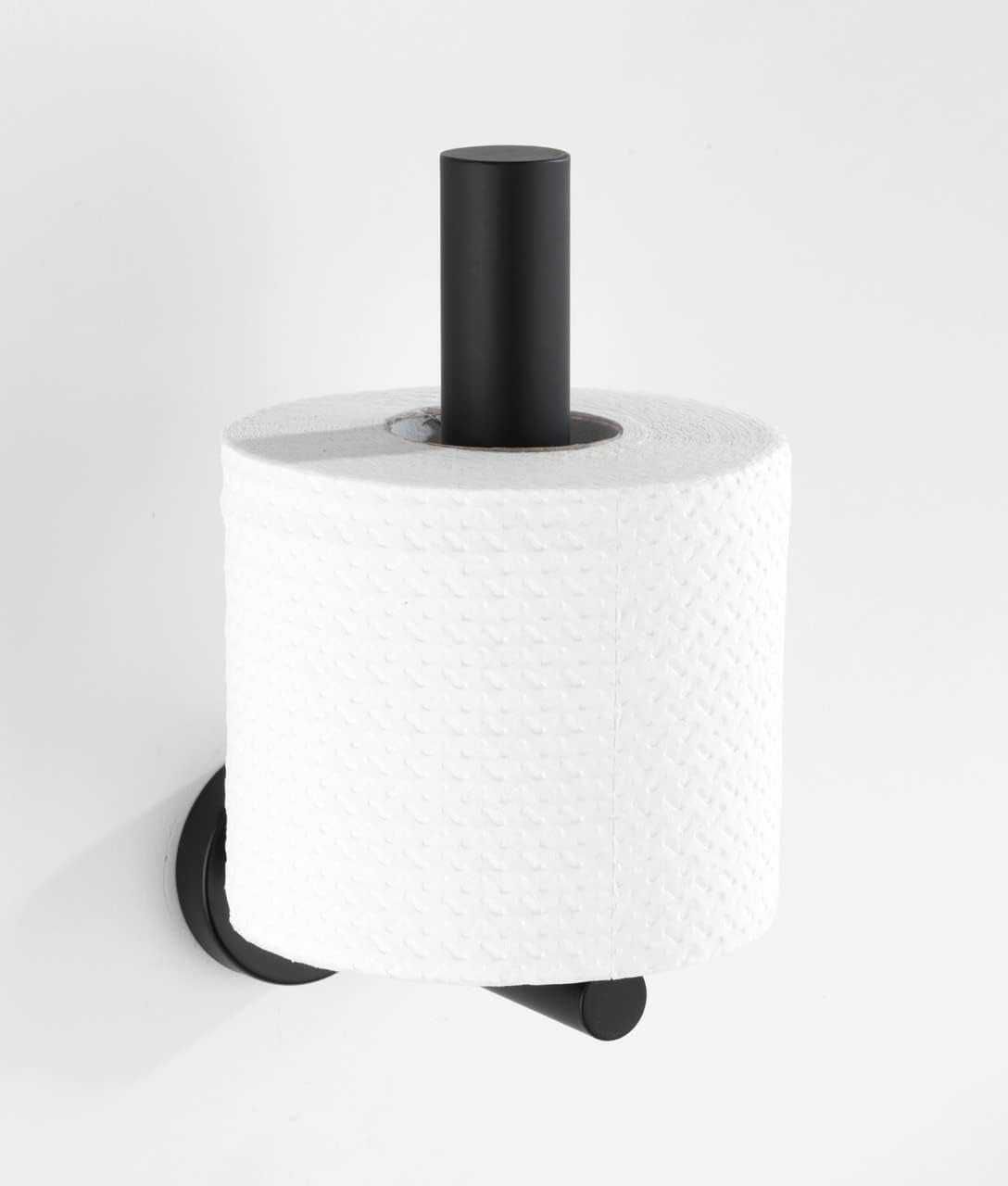 Suport hartie igienica baie perete inox modern |WNK 299296 Negru