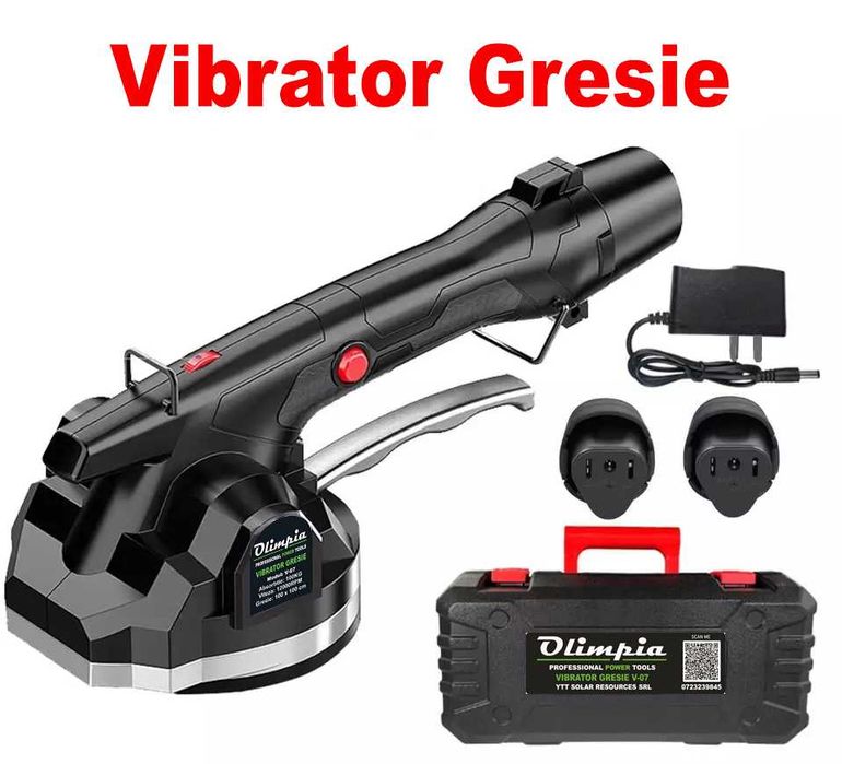 Vibrator profesional gresie OLIMPIA - 1/2 baterii 3000mAh