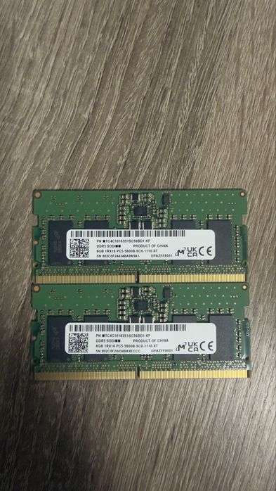 Ram памет DDR5 SODIMM 2x8 gb 5600