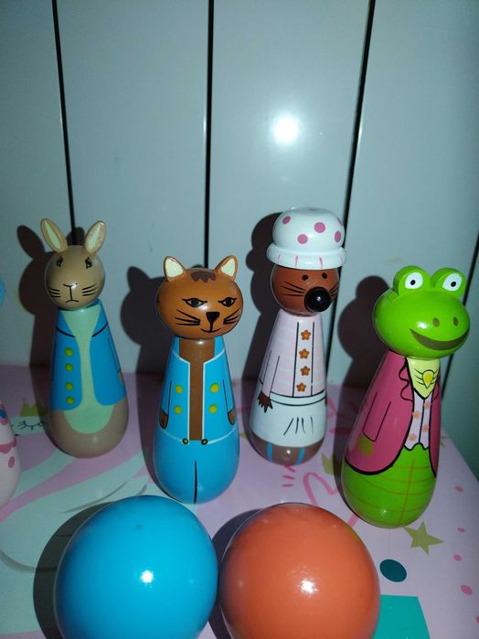 Детски дървен боулинг - Зайчето Питър - Orange Tree Toys