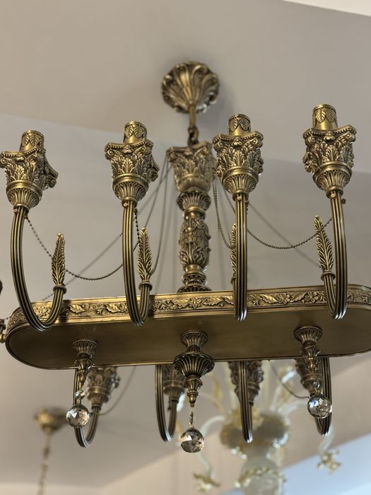 Candelabru bronz masiv- nisipiu-10 brate