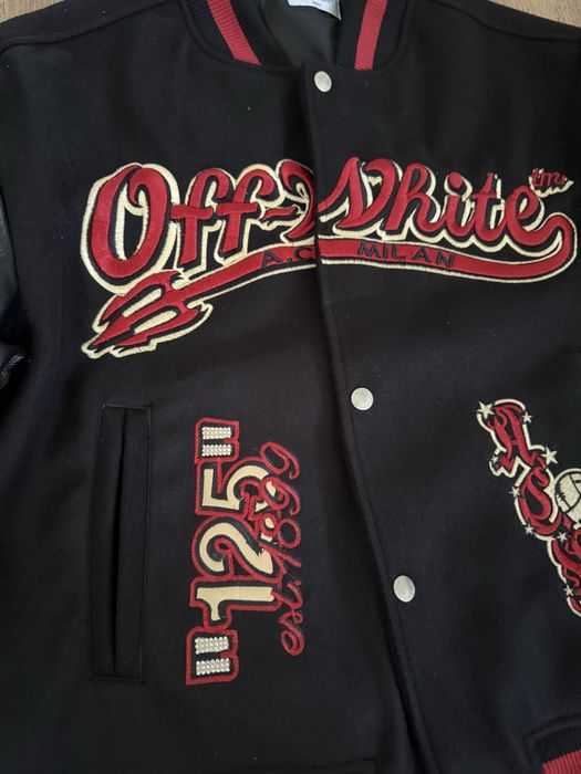 off-white ac milan varsity jacket