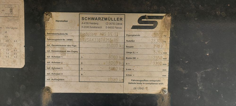 Dolly cu semiremorca basculabila SCHWARZMULLER