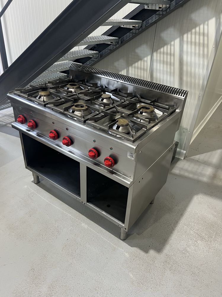 Masina de gatit / aragaz cu 6 arzatoare - linia 700- Italia -28.5kw