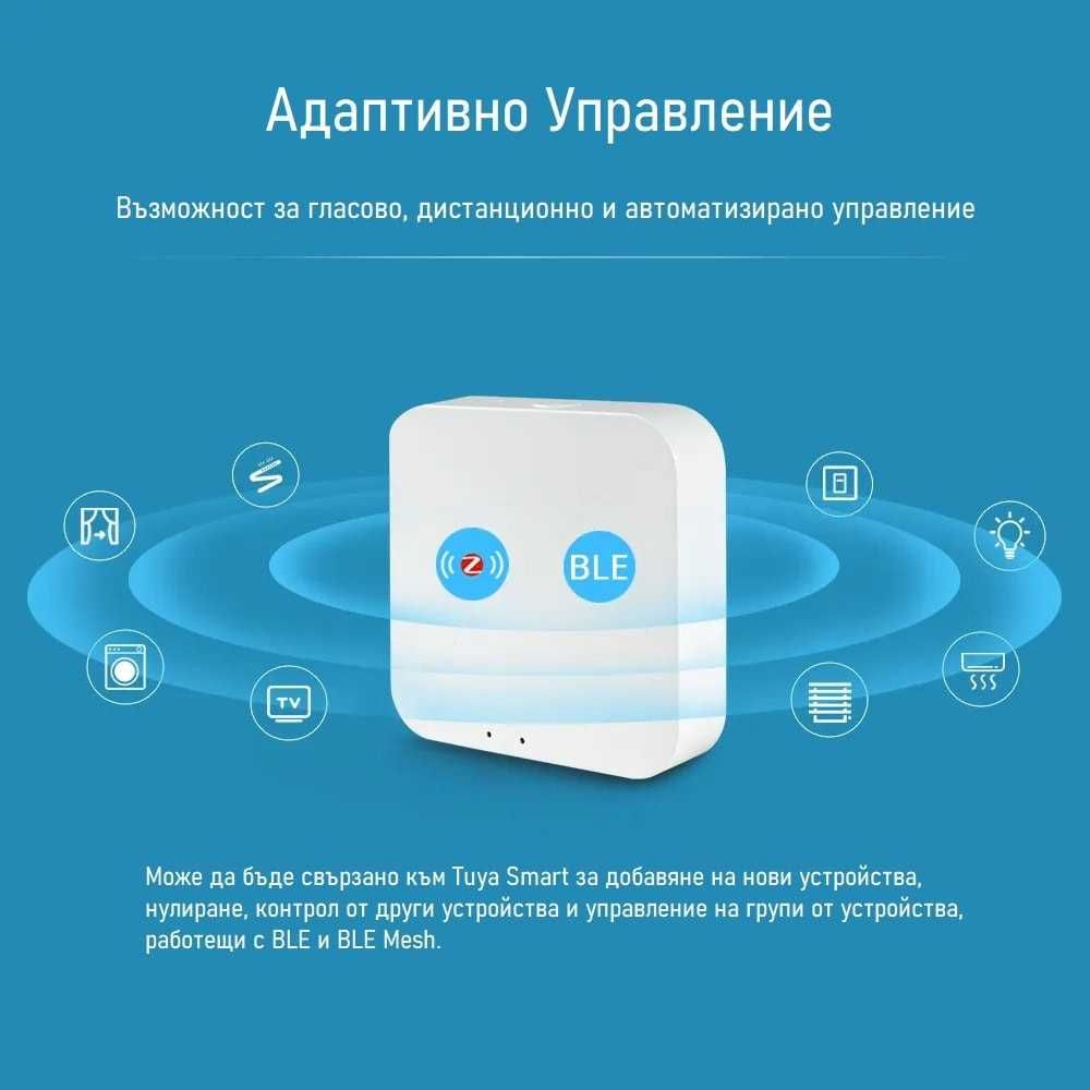 Avatto GW02 Zigbee 3.0 & Bluetooth Gateway 2 в 1 смарт хъб
