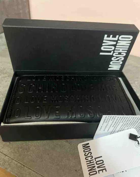 Черен оригинален портфейл Love Moschino