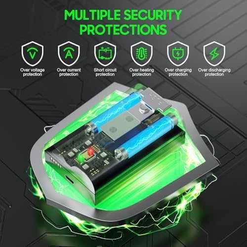 Нови 3 батерии и цифрово зарядно за Ring Doorbell 2/3/4 Spotlight Cam