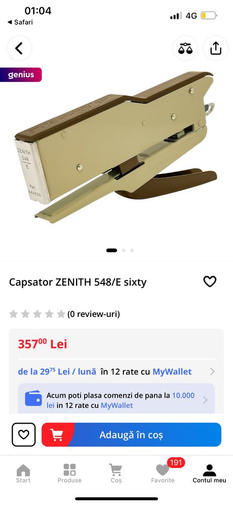 Capsator zenith vintage