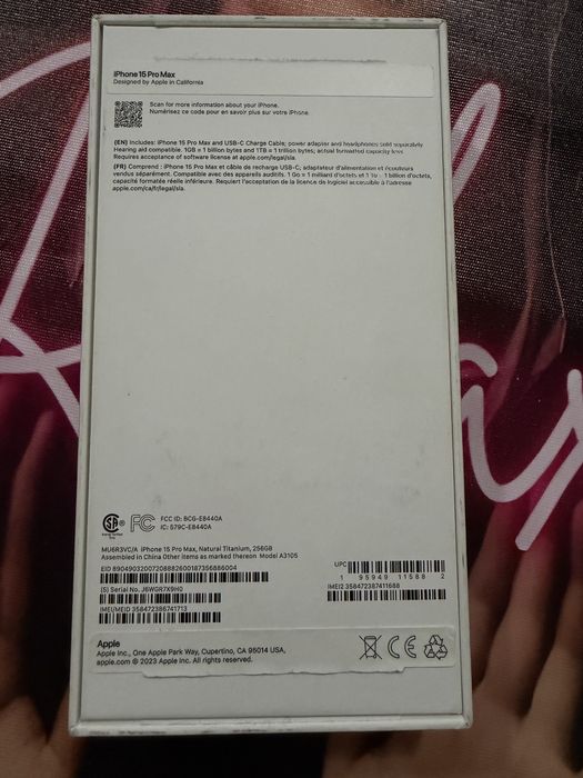 Iphone 15 Pro Max 256 GB Natural Titanium