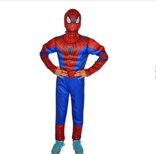 Детски костюм на Спайдърмен с мускули, маска + ПОДАРЪК йо-йо Spiderman