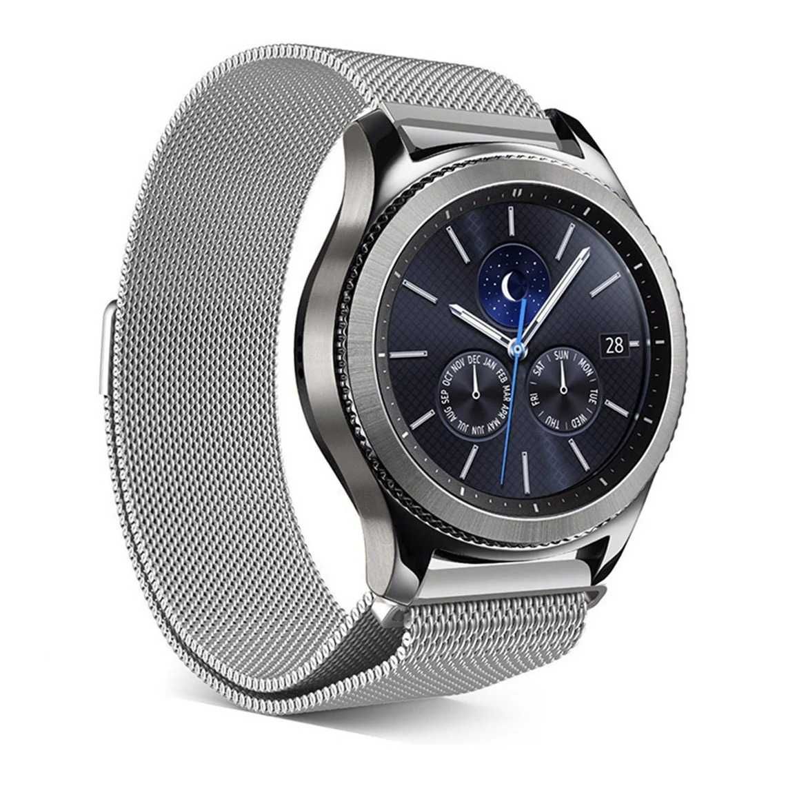 Метална магнитна верижка каишка Samsung Huawei Xiaomi Garmin Amazfit