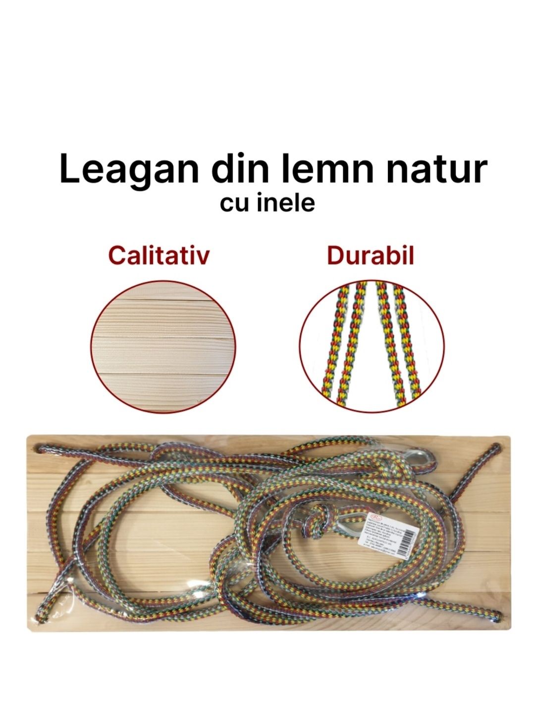 Leagăn din lemn natur produs România