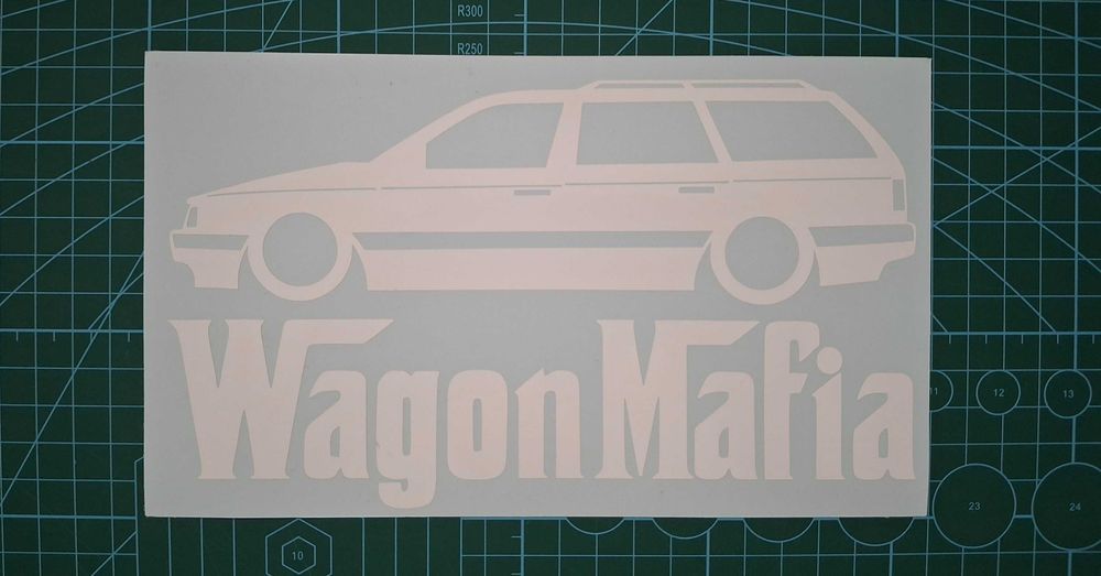 Стикер ВАГОН Мафия за Пассат Б3
