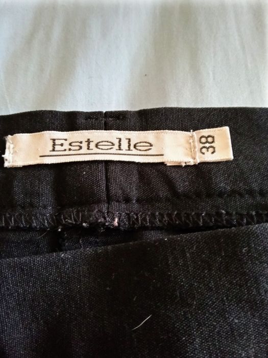 Дамски черен панталон 7/8, размер 38
