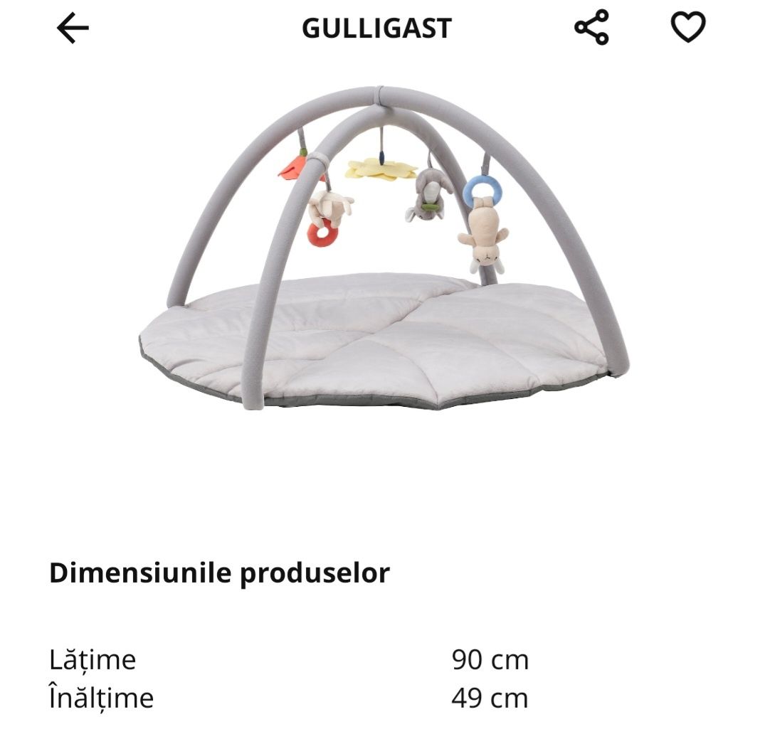 Saltea joaca/activitati Gulligast, Ikea