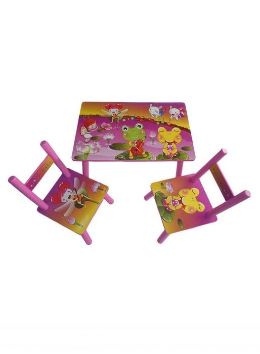 Set masuta lemn cu 2 scaune