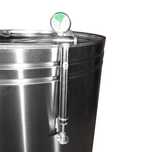 Butoi (cisternă) INOX cu capac flotant 350 L cu camera din silicon