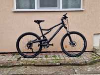 Mtb Rockrider Six3 RR6 Three mărime L Bicicleta Full Suspension Btwin
