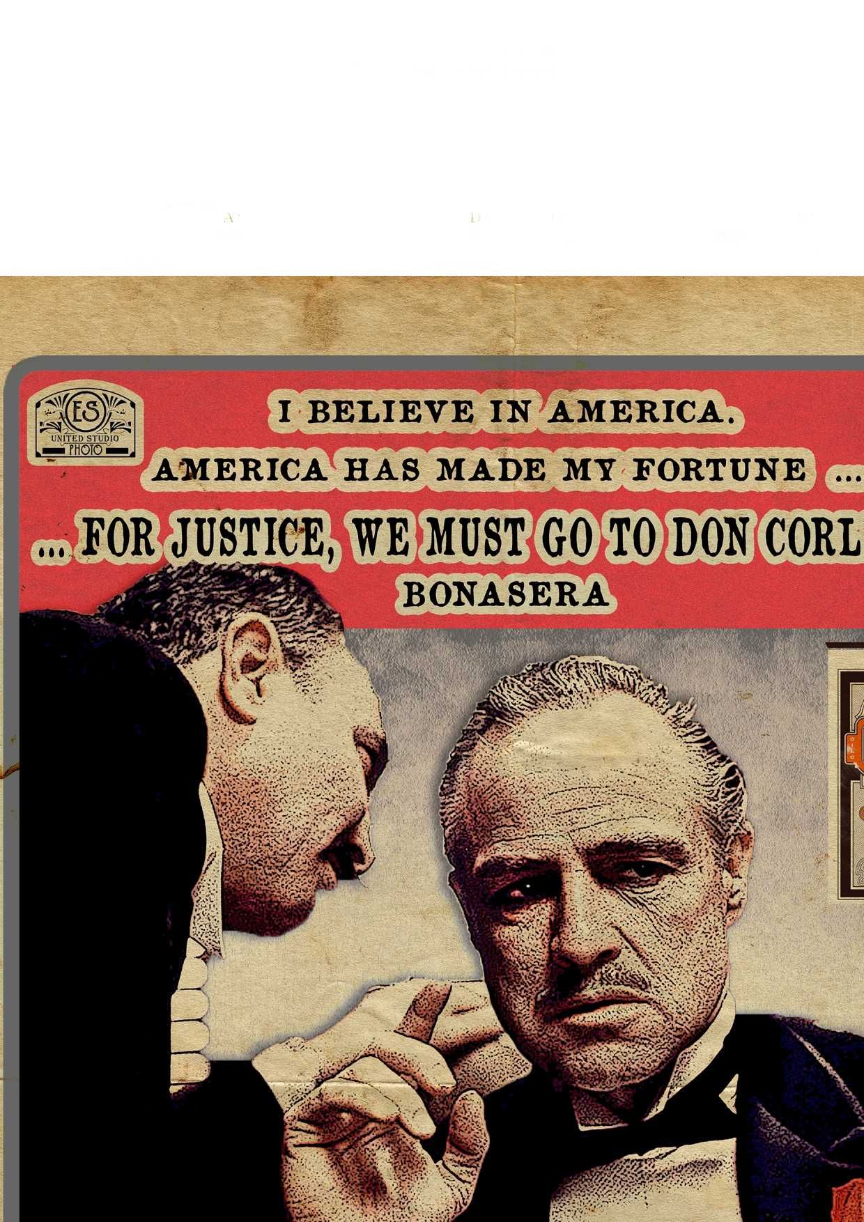 Кръстникът Дон Вито Корлеоне постер плакат The Godfather