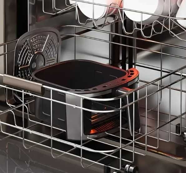 Airfraier, FRITEUZA, aparat cu aer cald 6L 1350W plus set accesorii