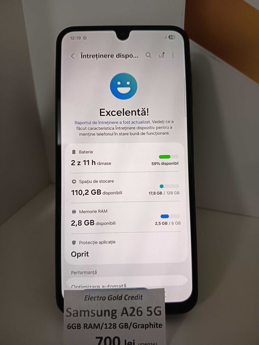 Samsung A26 5G 6GB RAM/128GB/Black/Produs impecabil! ID8936