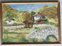 Маслена картина 37/52, селски пейзаж