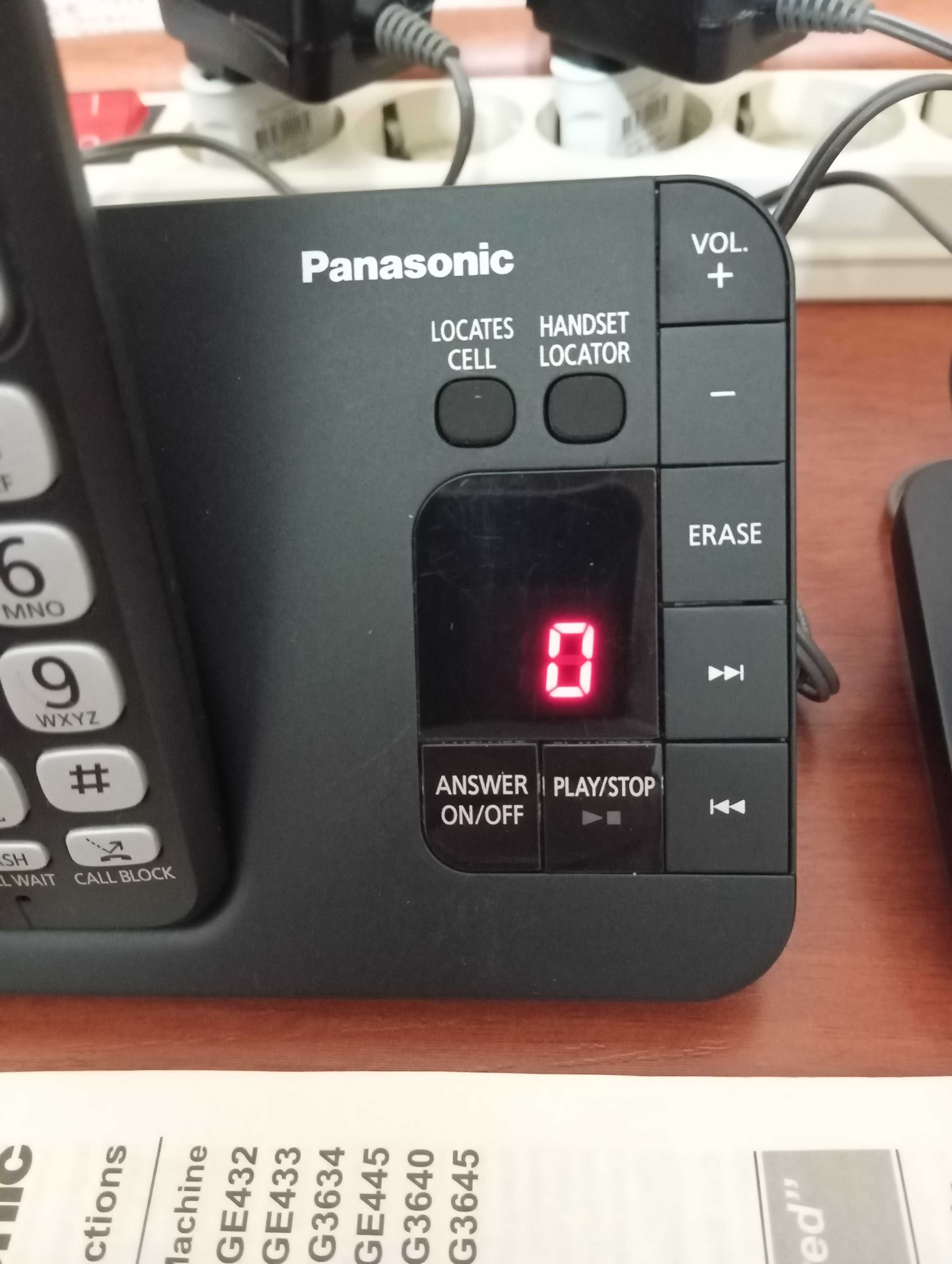 Продам радиотелефон PANASONIC две трубки на один телефонный номер.