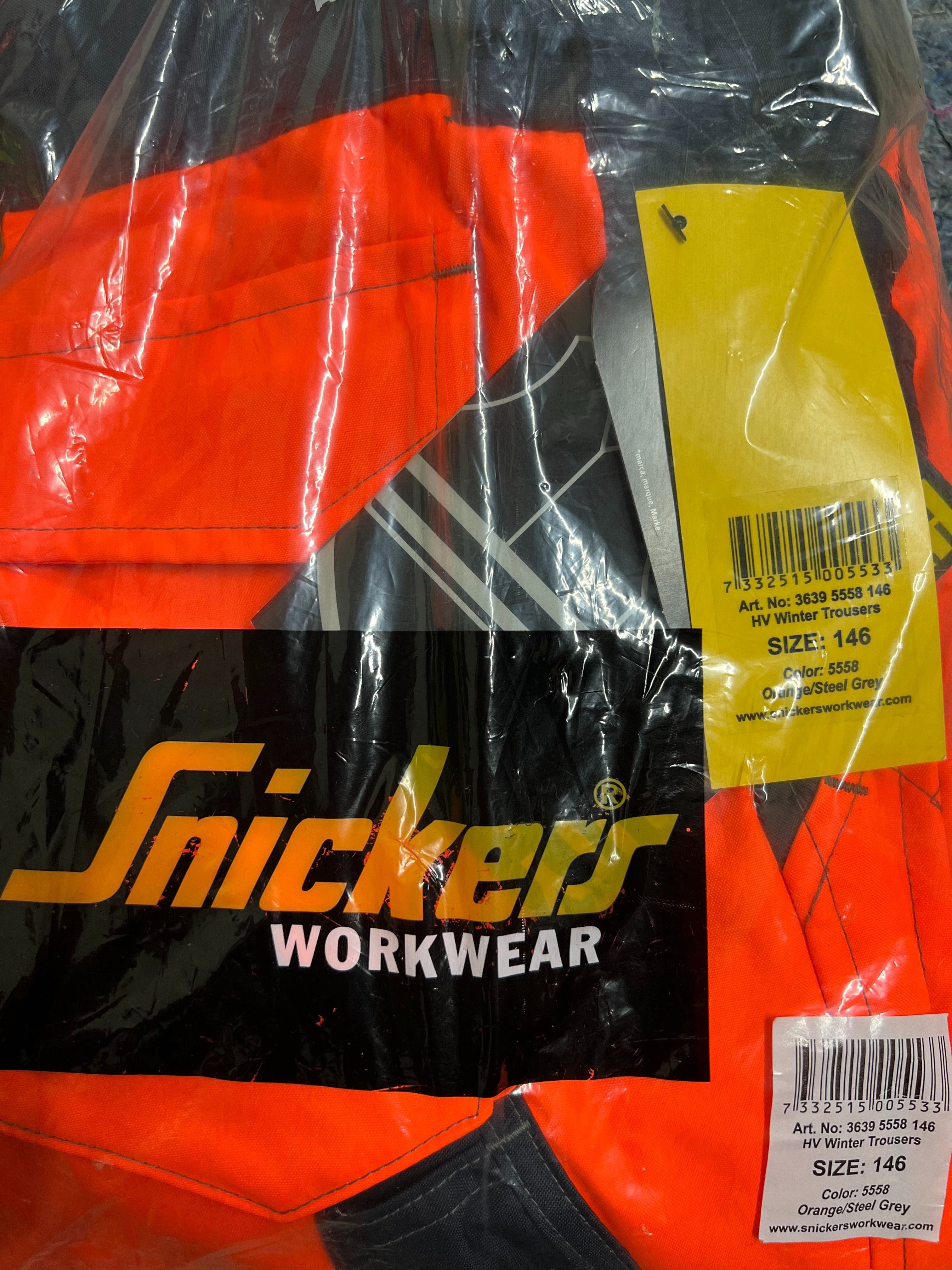 Hi-Vis зимни работни панталони Snickers Workwear 3639 Class 2