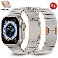 Curea Titanium Compatibila Ceas Apple Watch 4 5 6 SE 7 8 ULTRA