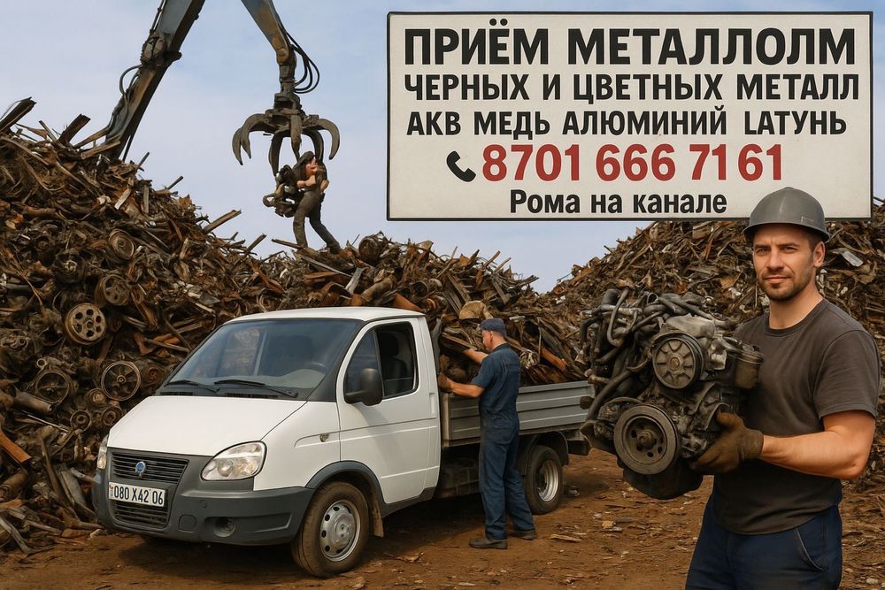 Принимаем металалолом метал қабылдаймыз самавывоз қара темір за лом