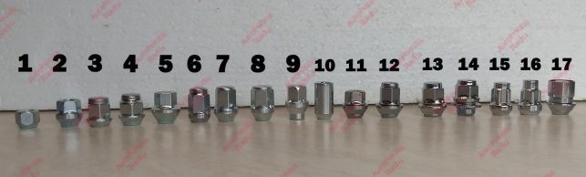 Set piulite Antifurt Ford S-max și Ford Galaxy M14 x 1.5