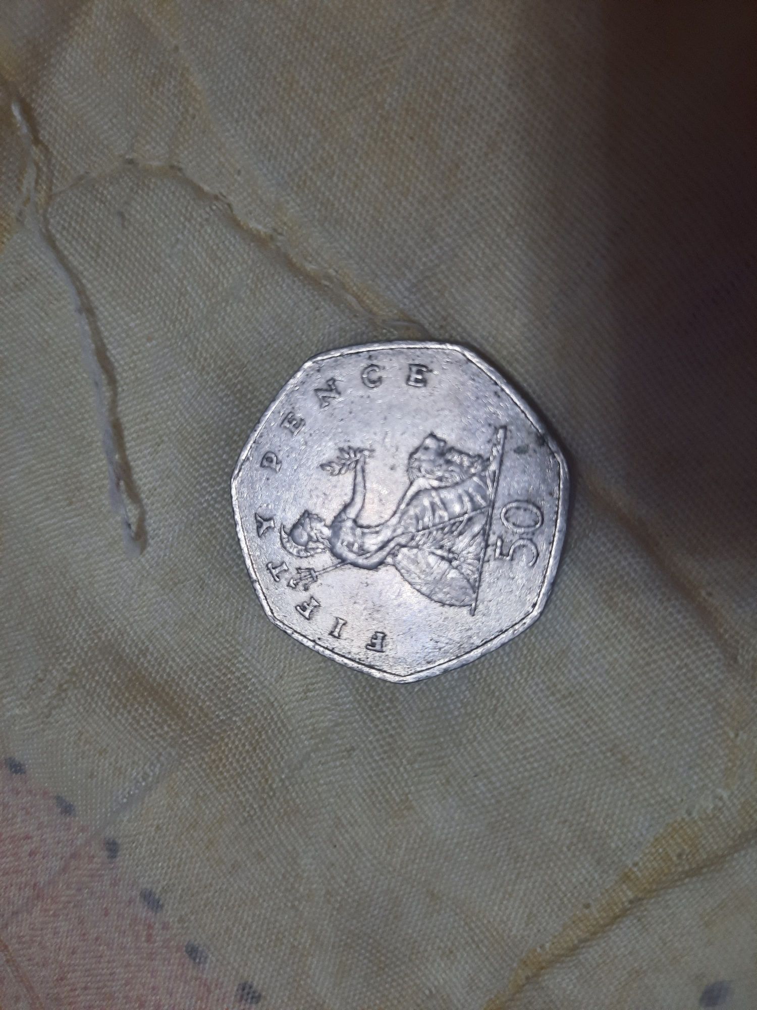 Монета 50 pence 1997