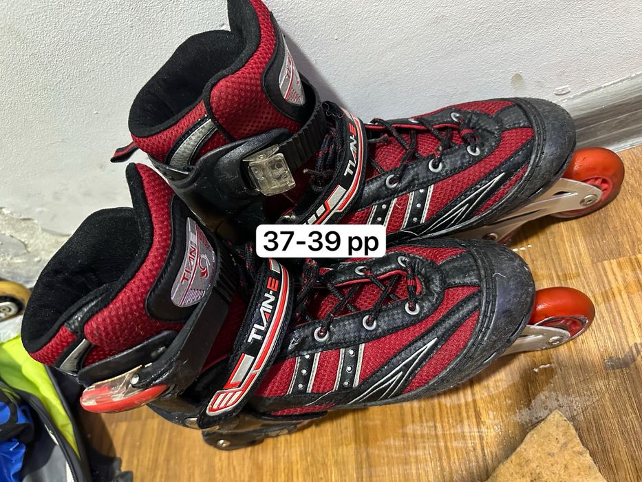 Ролики ковые коньки 2пары бу