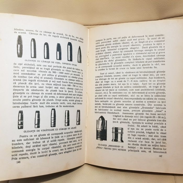 carte "Despre Vanatoare" - C.A.V. POPESCU 1936 cu 18 desene in tus