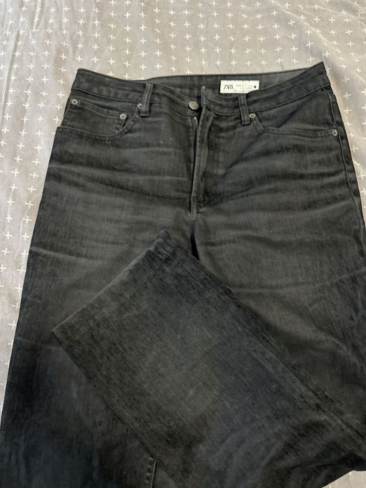 Черни дънки Zara с велур