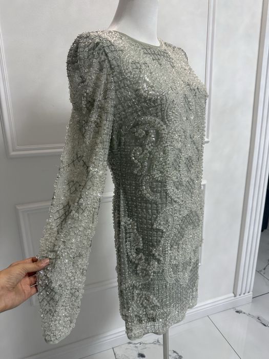 Rochie Asos luxe cu aplicatii de perle transparente