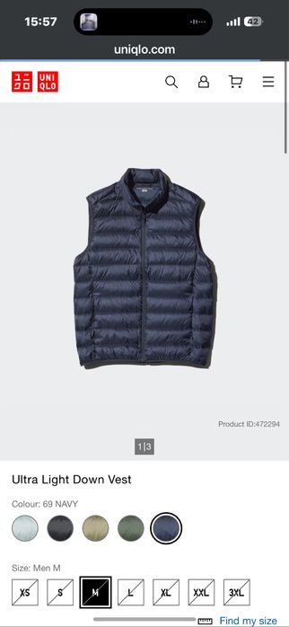 Uniqlo puffer vest