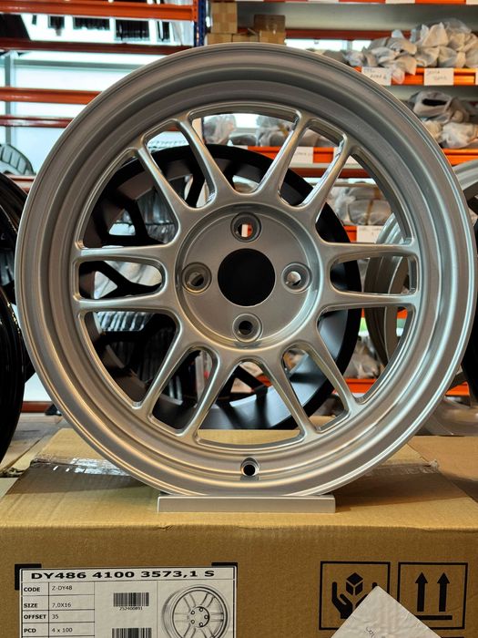 Jante Aliaj EMR Wheels DY486 - 4x100 16 Silver Sandero LOGAN CLIO