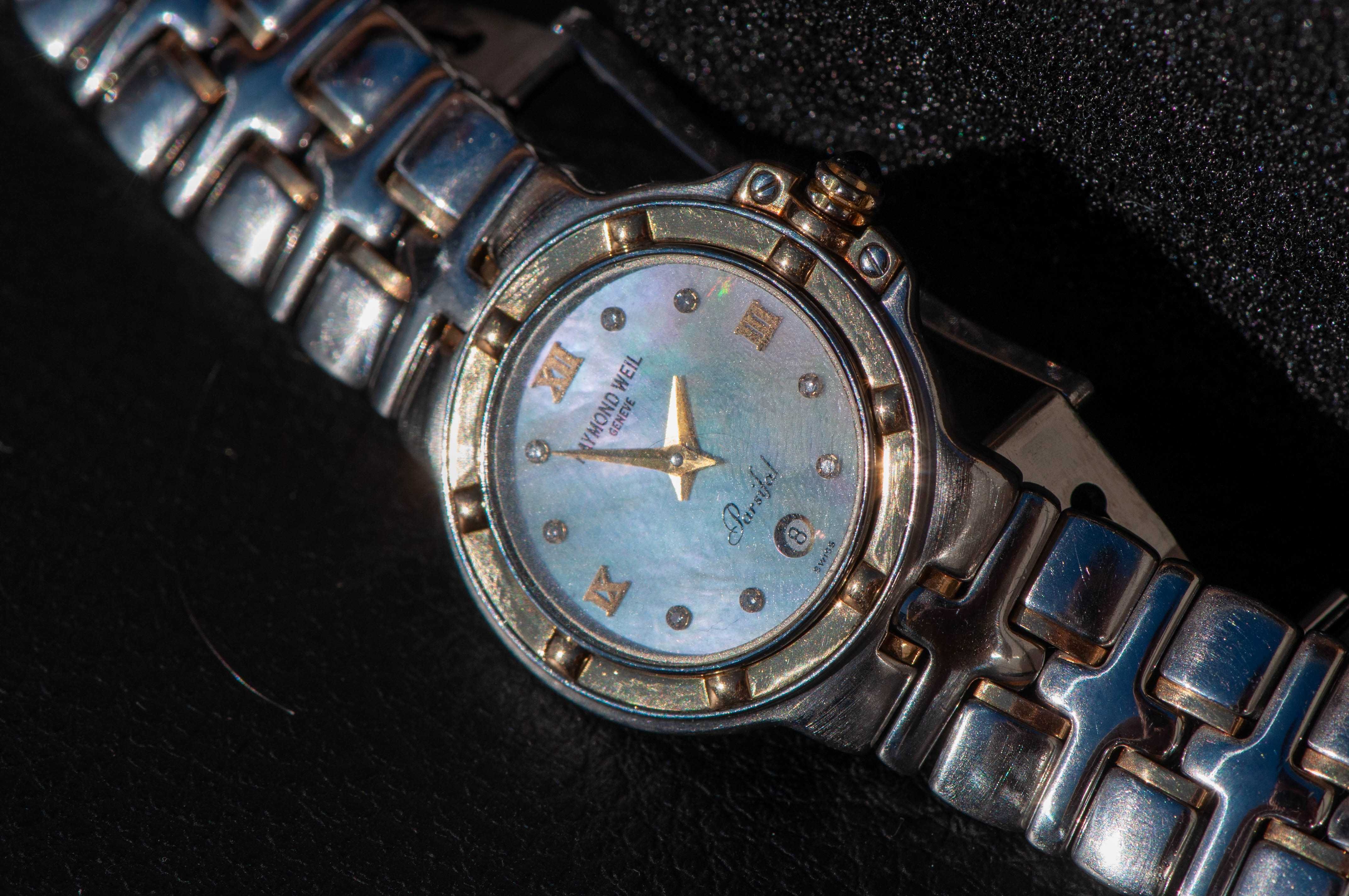 Raymond Weil Parsifal - швейцарски дамски часовник 18к злато, диаманти
