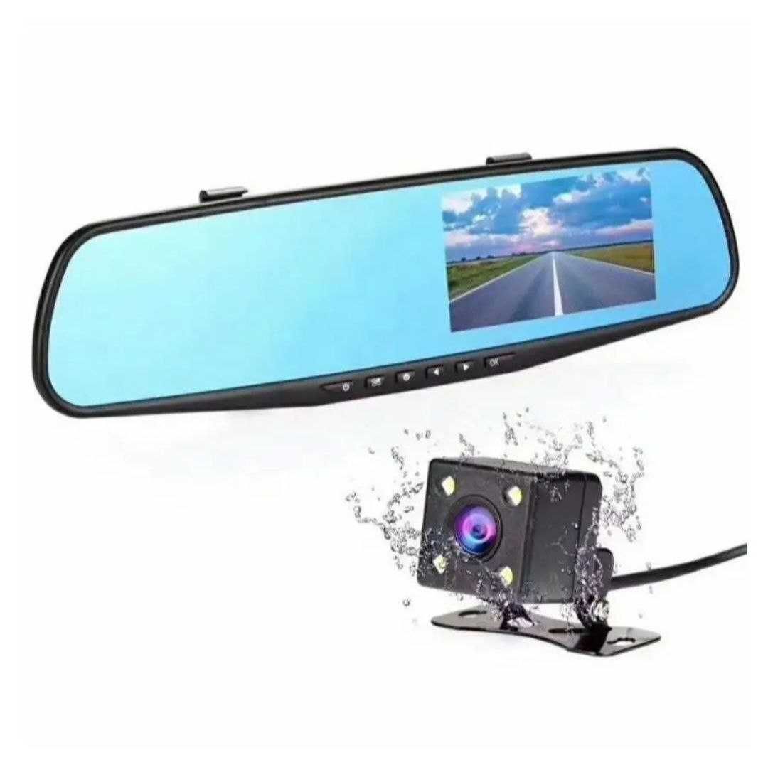 Видеорегистратор-зеркало с камерой заднего вида, для авто +