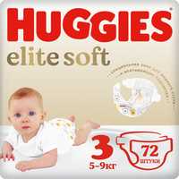 Huggies elite soft, 3 размер