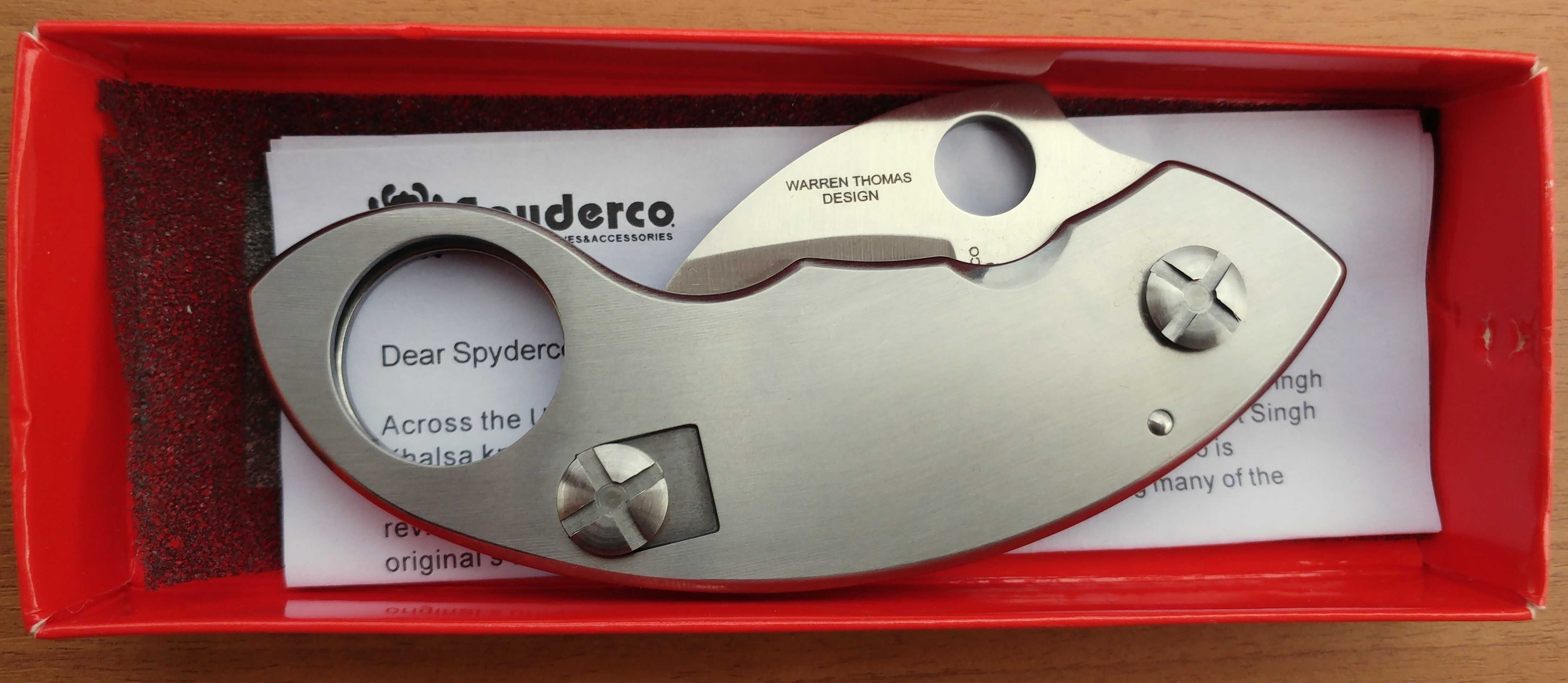 Сгъваем карамбит  Spyderco C84P Tiger Claw