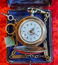 Старинен ръчно гравирана Османски джобен часовник