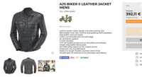 Jacheta motociclism barbateasca din piele, AJS Biker II, mărimea 52