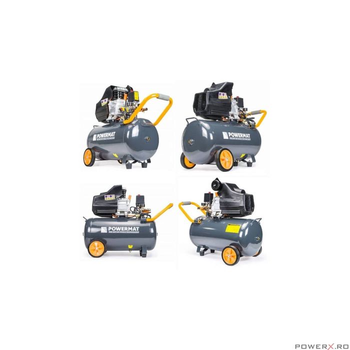 Compresor 50 Litri Ulei 1Piston Powermat 8 Bari 206l/min