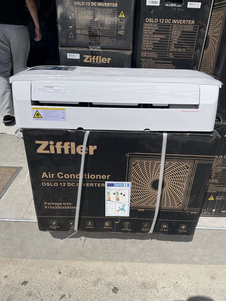 Кондиционер Ziffler 12” DC Inverter, A++, 3 года гарантия