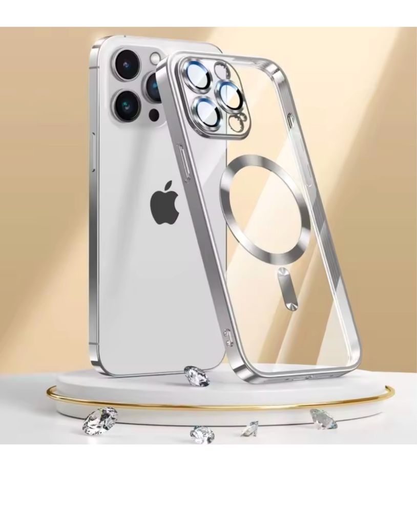 Iphone 11/12/13 PRO MAX Husa Silicon 0,3 Incarcare Magnetica Style Cas