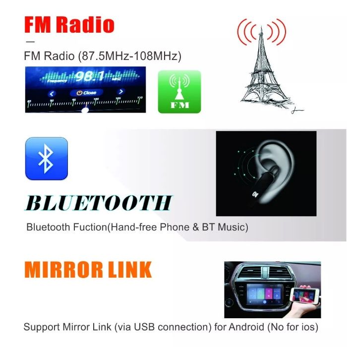 Tableta Casetofon 9" Dvd Auto 1 Din Navigatie Universala fara Android